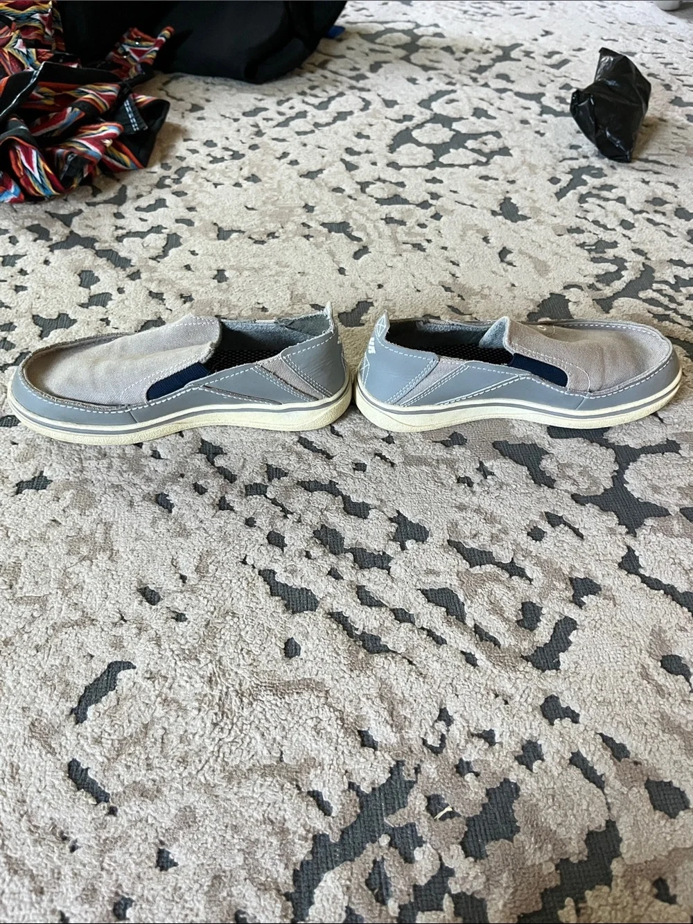 Columbia Boy’s Gray Slip-On Canvas Loafers